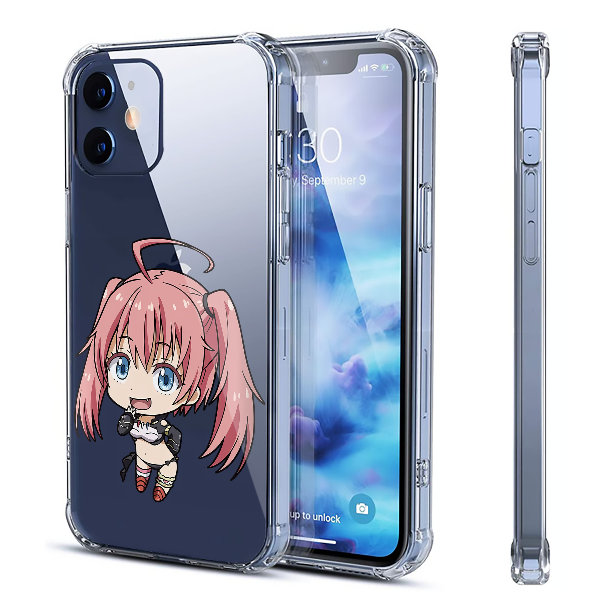 （画像用） 転スラ Regarding Reincarnated to Slime 【iPhone 12シリーズ対応】透明スマホケース（クリアソフトケース）
